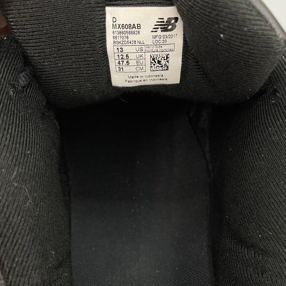 New Balance 608 Sneakers Shoes Training Athletic Comfort Leather Black Mens 13 - Picture 14 of 14